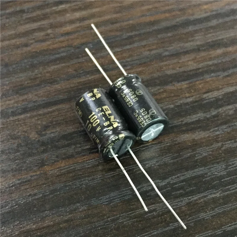 8pcs 10uF 100V Japan ELNA CE BP 10x16mm 100V10uF Bipolar Audio