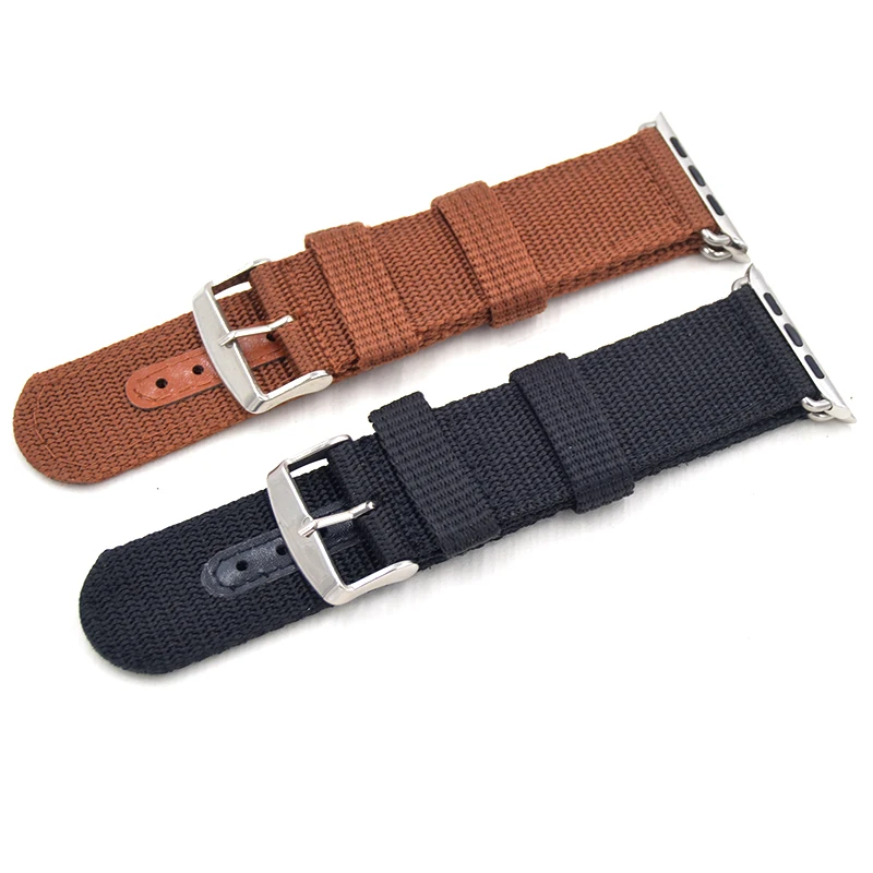 New Nylon Canvas Fabric Sport Smart Watchband 22mm 24mm Quality Nylon Watch band For Apple Watch