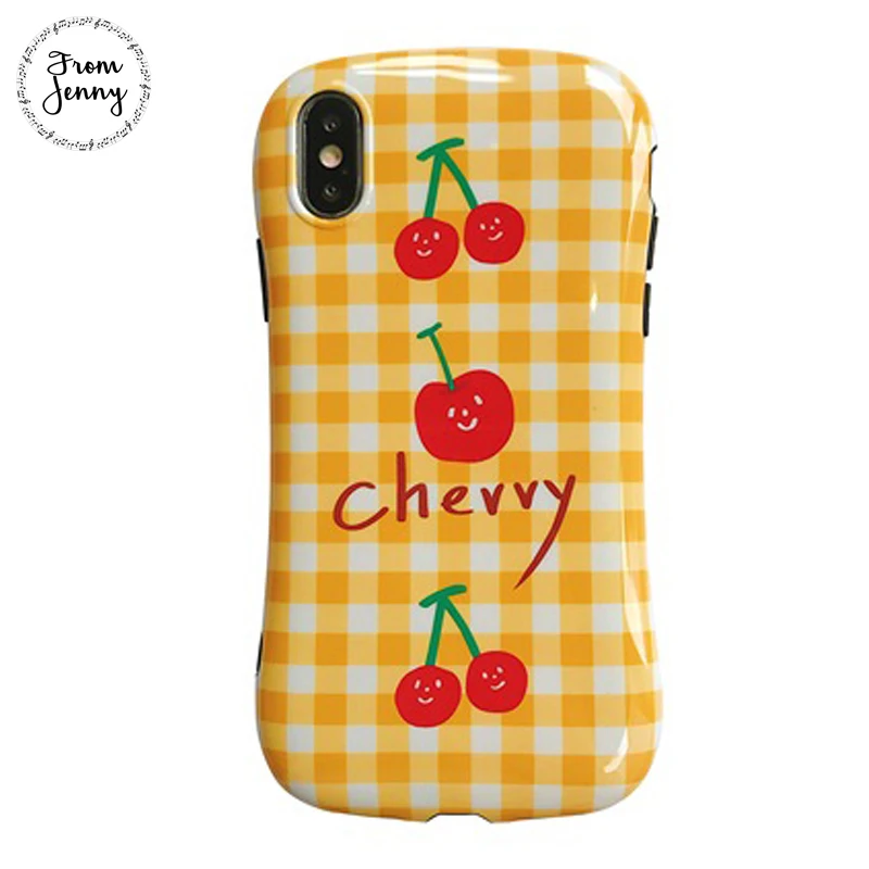 От Jenny Summer cherry милый чехол для телефона iPhone x xr xs max 6 6s 7 8 Plus маленькая Талия