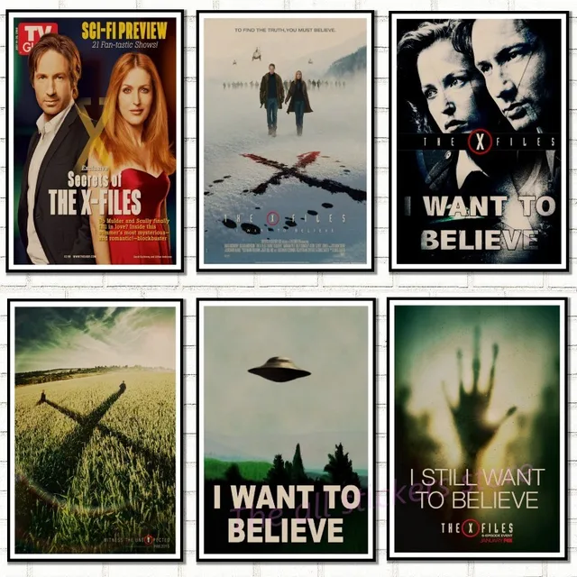Special Offers Vintage Classic Movie The X-Files I Want To Believe Poster Bar Home Decor Retro Kraft Paper Painting Wall Sticker.5077 Special Offers Vintage Classic Movie The X-Files I Want To Believe Poster Bar Home Decor Retro Kraft Paper Painting Wall Sticker.5077