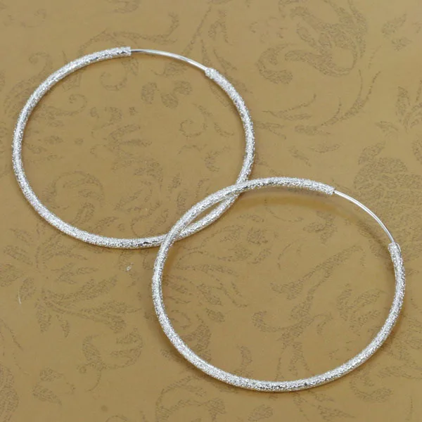 

E044 Wholesale silver earrings, silver plated fashion jewelry, Polished Earrings