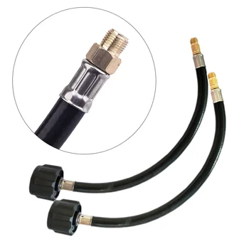

2pcs 12 Inch Size RV Trailer Low Pressure Gas Pipe Connector Hose Connector For Cooking Barbecue Kitchen (Black)