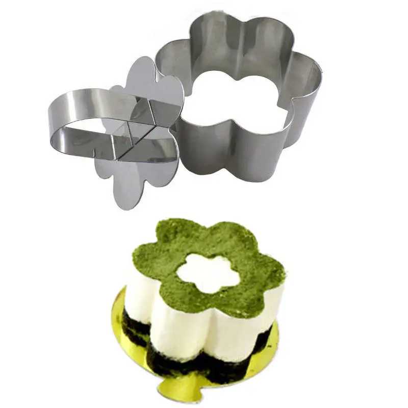 

DIY Bakeware Tools Stainless Steel Mold Salad Dessert Die Mousse Ring Cheese Tiramisu Biscuits Slicer Pastry Tips 259qe