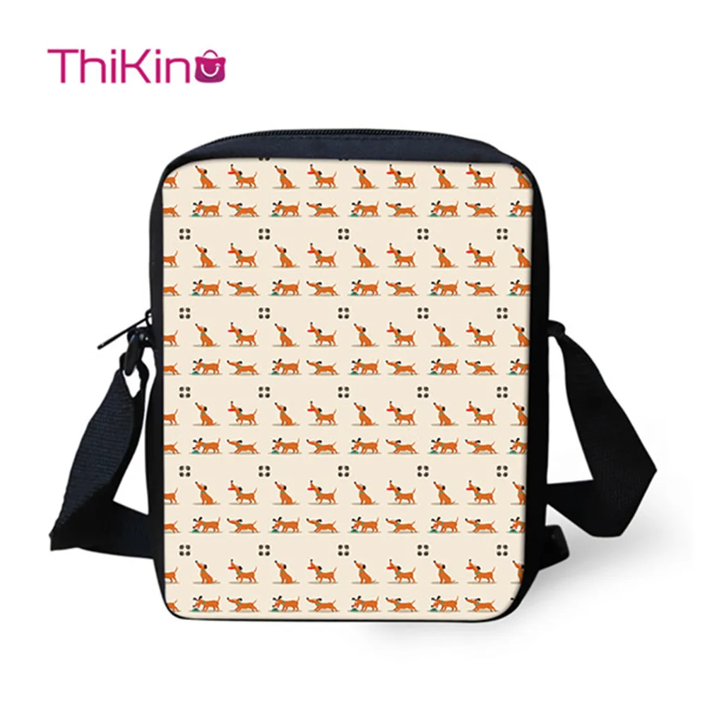 

Thikin 2019 New Big Messenger Shoulder Bag for Teenager Zipper Closure for Little Kids Boys School Bag