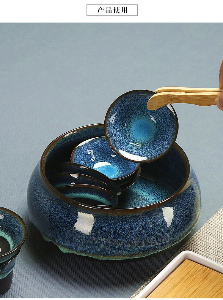 Китайский Японский чайный набор кунг-фу керамический домашний офис простой чехол миска чайник чайный набор чашек набор