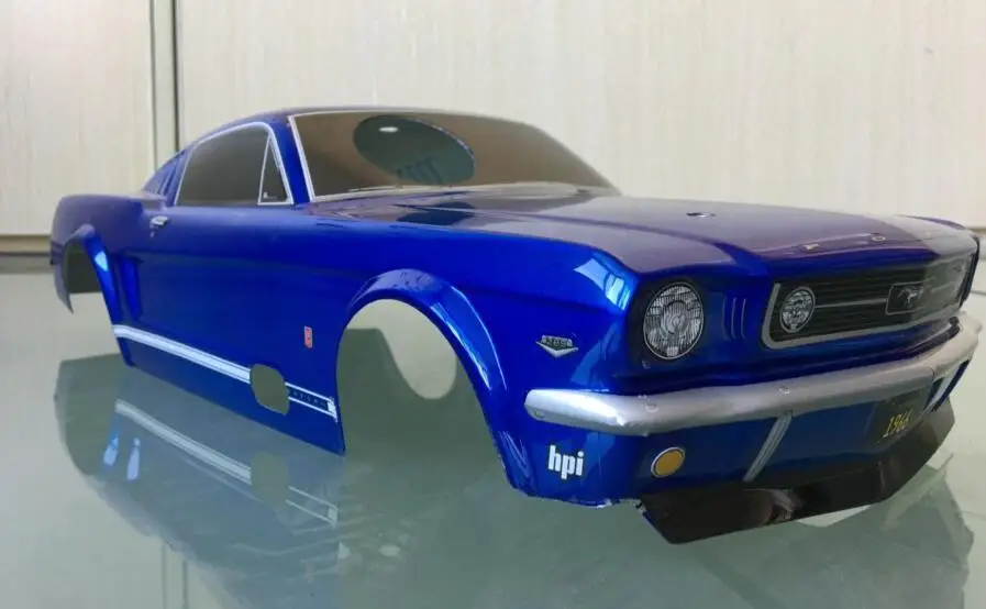 HPI гоночный ПК OnRoad Racing RC nitro rs4 3 Evo Plyymouth muustang 200 мм корпус 1/10 синий