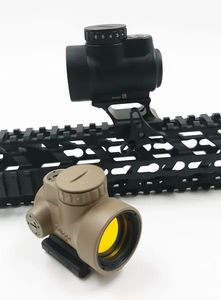 2016 Black/Tan Triji MRO style Rifle Airsoft Red Dot Sight Scope Holographic sight with low mount + QD mount 2016 triji mro style red dot sight holographic sight for airsoft black low mount qd mount with plastic gift box