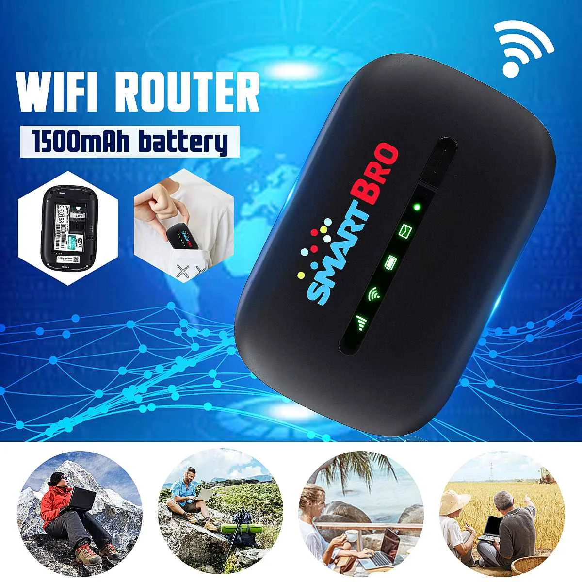 

Wireless Portable E5330 3g Routers 1150mAh Battery Hot Spot WIfi Reapter 150Mbs 802.g/b/n