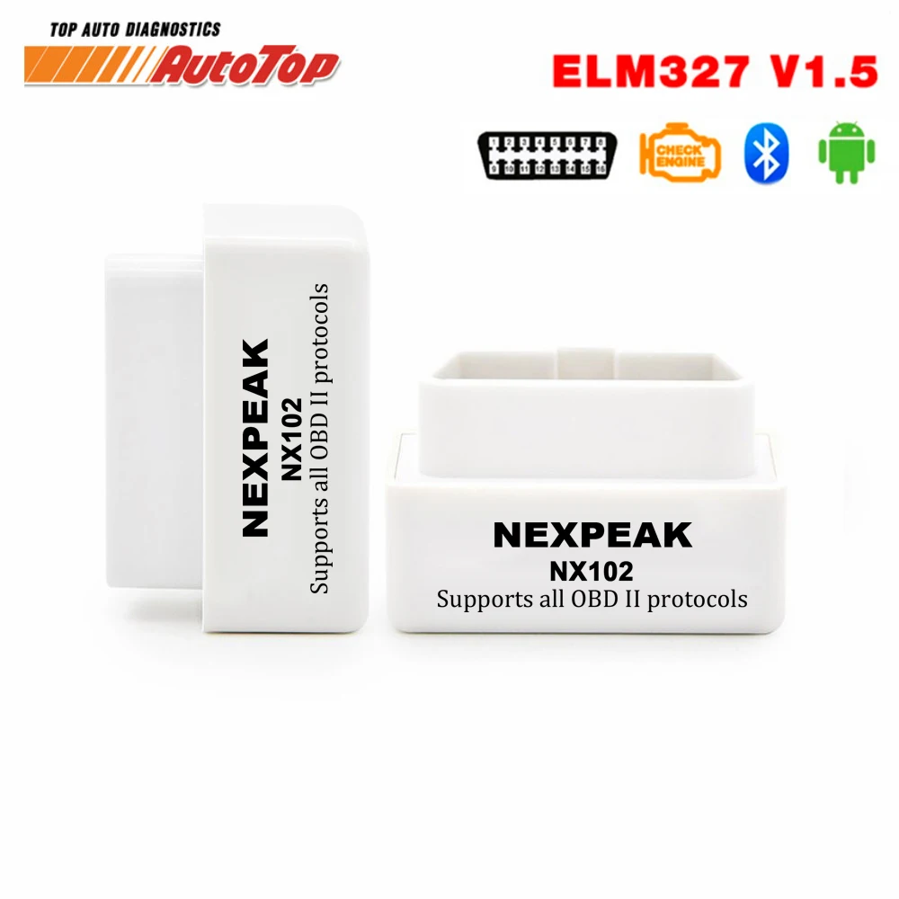 Лучший ODB 2 OBD2 bluetooth адаптер EML327 V1.5 Диагностический Авто диагностический сканер