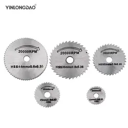 6 шт./компл. мини-пильный Деревообработка резки диски сверло для вращающихся инструментов Dremel металла резак Мощность инструмент оправка