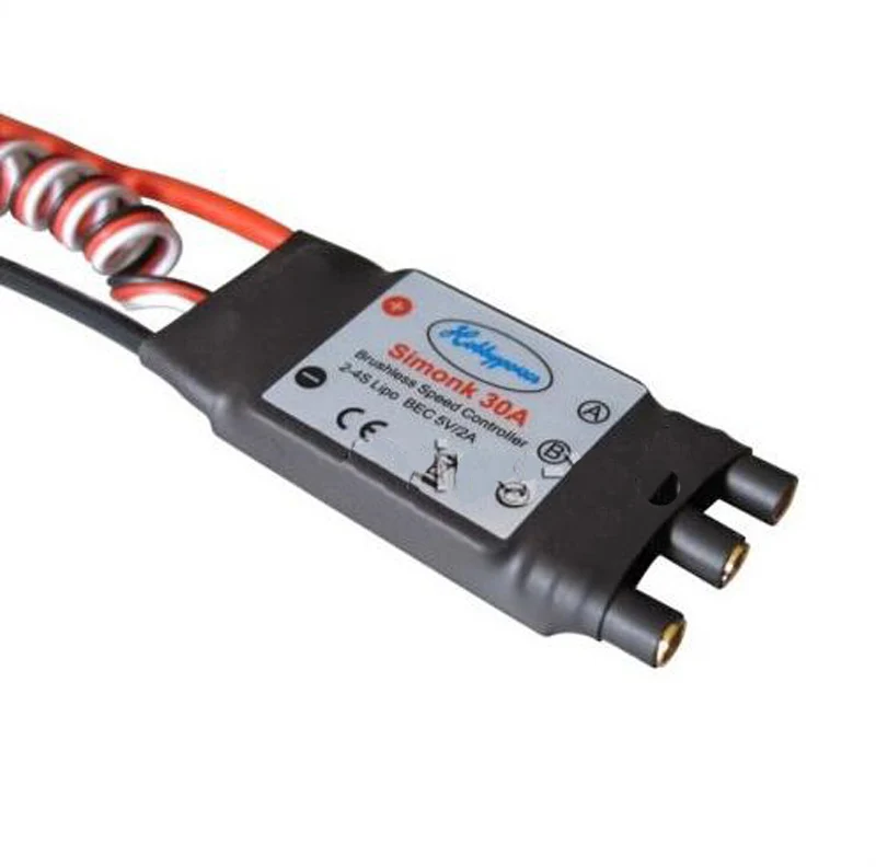 

1PCS Hobbypower Simonk 30A ESC Brushless Speed Controller BEC 2A for Multirotor Quadcopter RC Model Flight Control