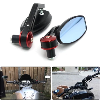 

Motorcycle accesories Scooters Racer Rearview Side View HANDLE BAR END Mirror FOR DUCATI Monster 650 EVO Monster 696 TRIUMPH 675