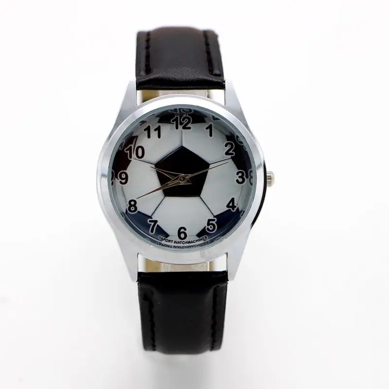 New Arrival Children Pretty Football Lovely Kids Watch Best fashion Casual Simple Quartz Leather Watches Relojes Kol Saati Clock afbeelding