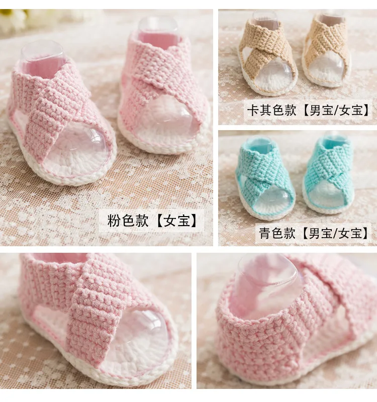 QYFLYXUENew Mammy main pour bébé chaussures Crochet manuel bricolage tricot laine gros coton fil aiguille fil