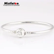 Омела 925 пробы серебро не имеют имя браслет Eurpeon ювелирные изделия