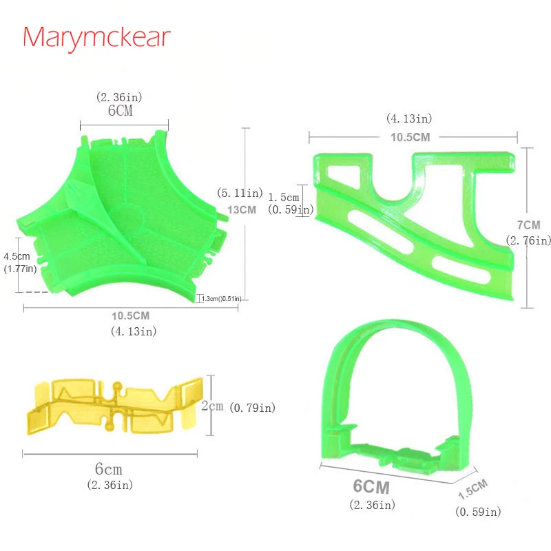 Волшебная гоночная дорожка DIY игрушка-головоломка мини-горка аксессуар для трека электронная модель автомобиля железнодорожная сборка дорожки части игрушки для мальчиков