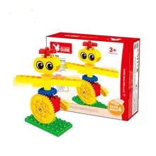 Wange 14 шт. большой размер кирпичи комплект шестеренок роторные пусковые блоки креативные DIY строительные блоки Развивающие детские развивающие игрушки