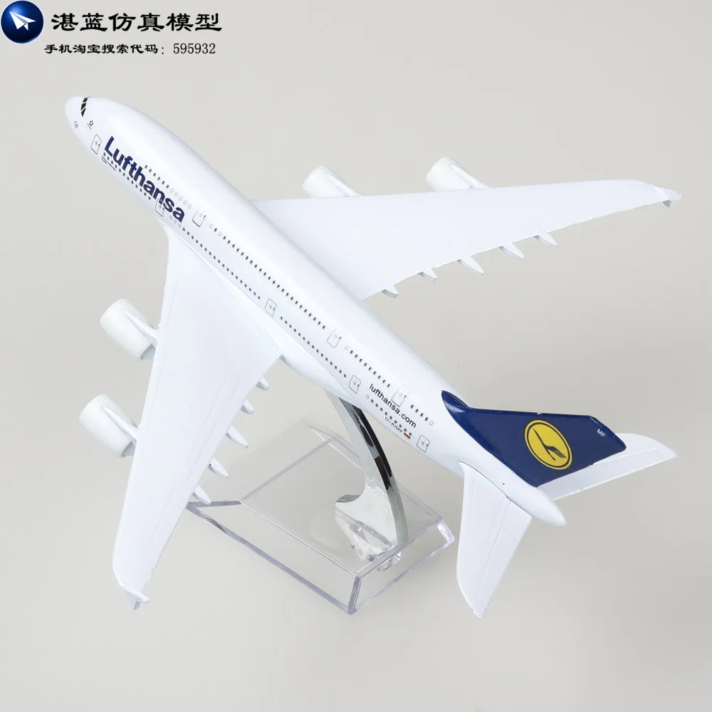 Новое 1/400 масштаб самолет конструкторы Lufthansa аэробус A380 литья под давлением