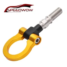 Алюминиевый буксировка автомобиля ремень Буксировка прицепа крюк универсальный Передний автомобиль-Стайлинг гоночный красочный jdm буксировочный крюк для японских автомобилей