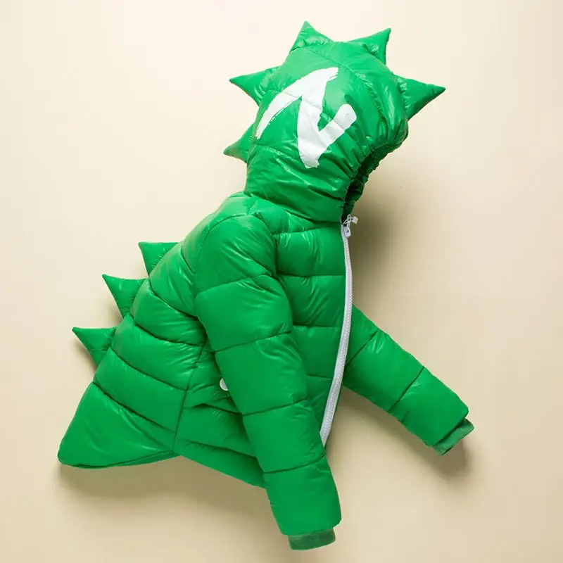 Winter Children Boys Jackets Cartoon Tyrannosaurus Girls Winter Coat Kids Outerwear font b Baby b font