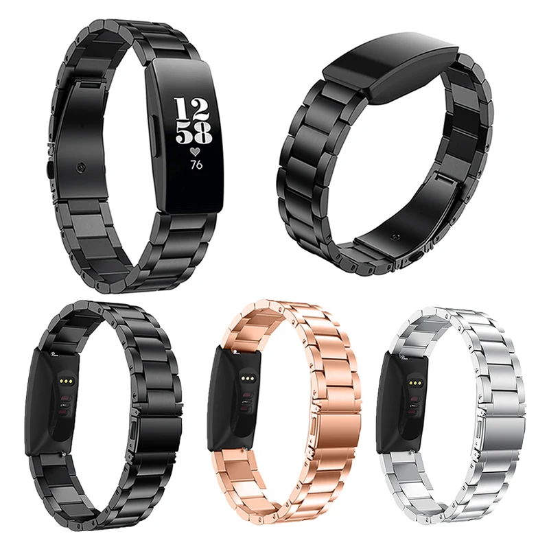 Ремешок для фитнес-трекера Fitbit Inspire HR /Inspire сменный Браслет из нержавеющей стали