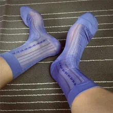 2017 Hot font b men b font Silk Socks Good Qulity New Style Gay Sexy Sheer