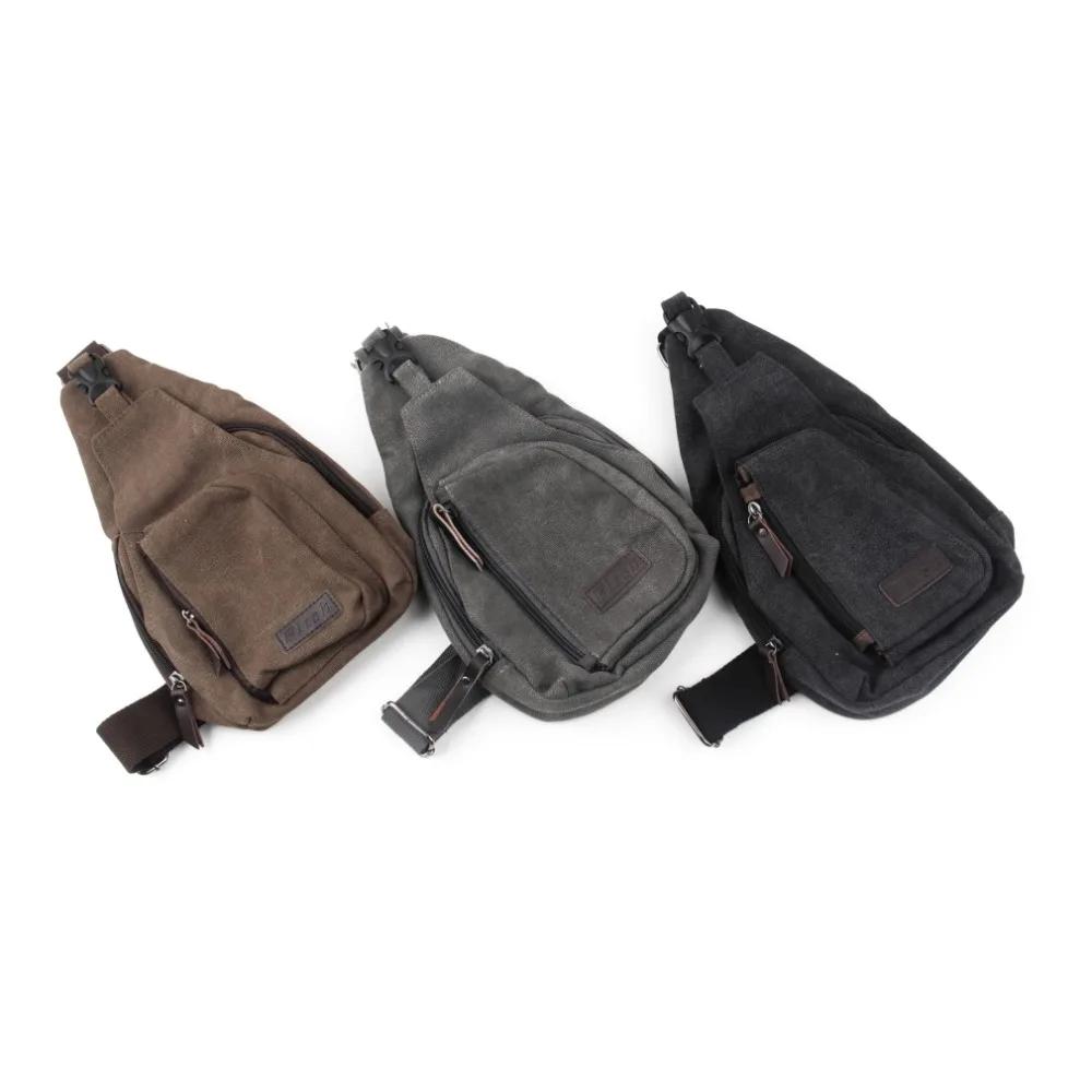 

Men Small Canvas Military Messenger Shoulder Travel Hiking Bag Backpack