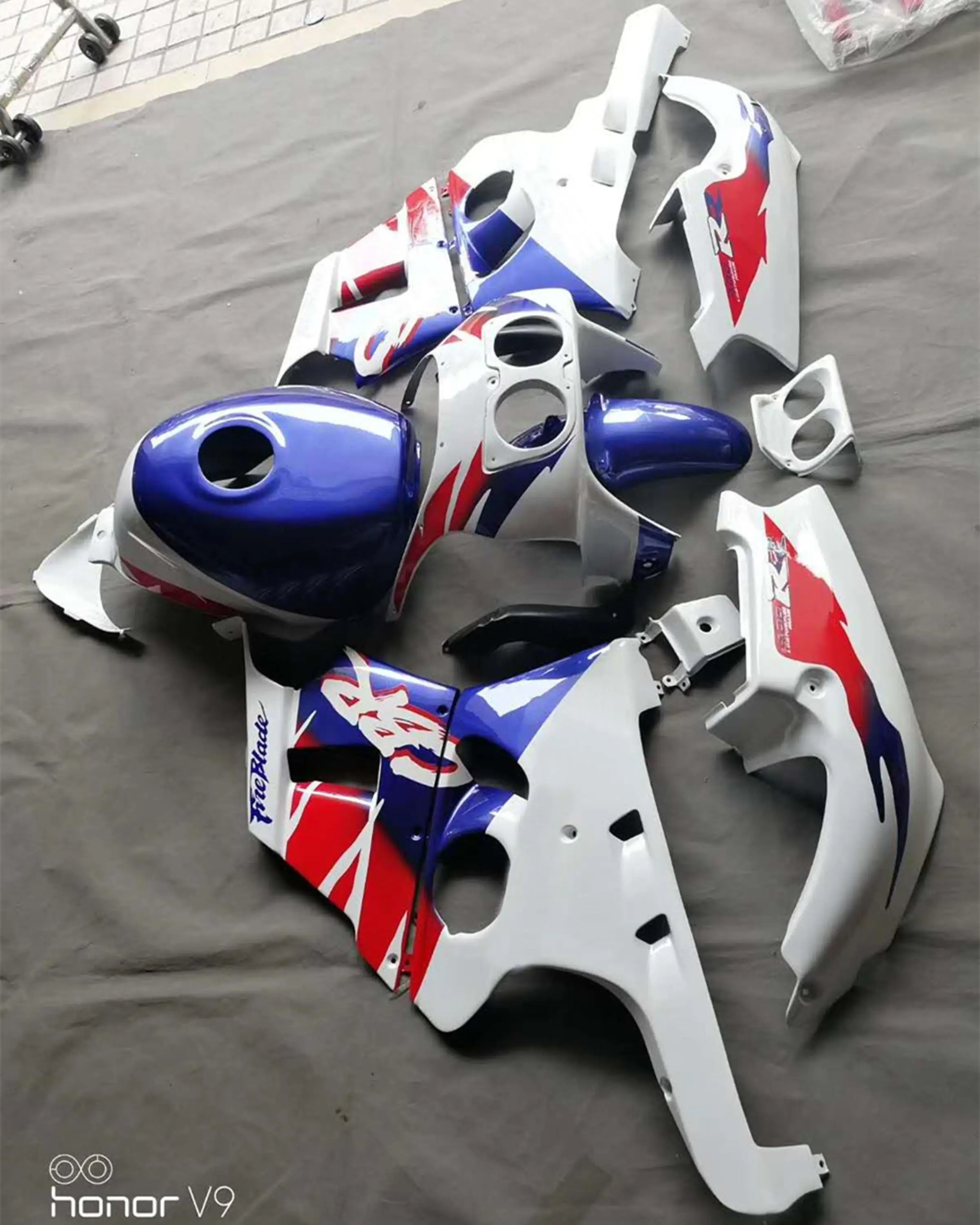 CBR400RR 90 94 обтекатель корпус Рабочая рамка Крышка бака боковая панель крыло для Honda