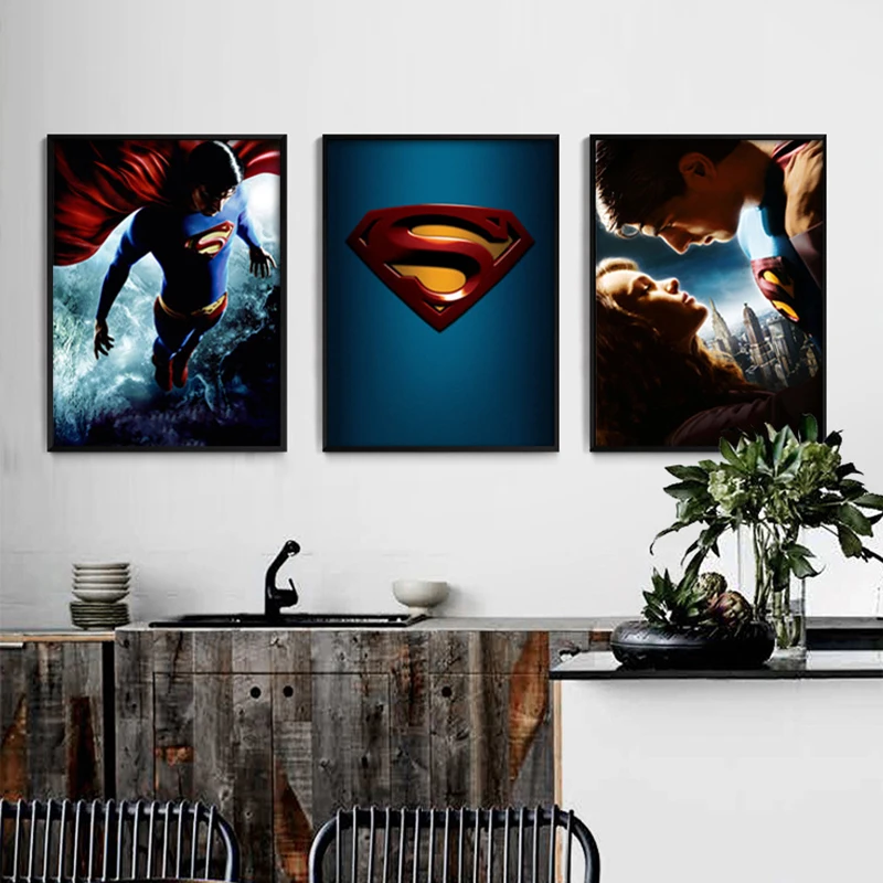 

Army Superman Art Pictures animal canvas painting art Wall poster home decor print on canvas decoration for living room