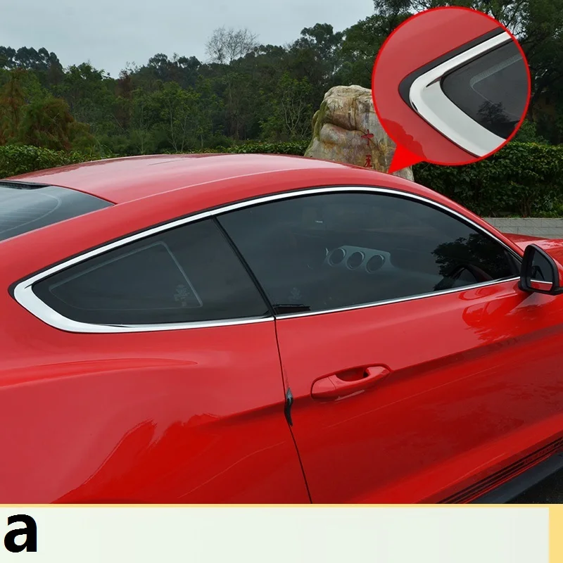 Подходит для Ford Mustang корпус яркий внешний декор оконная отделка siliver и черный