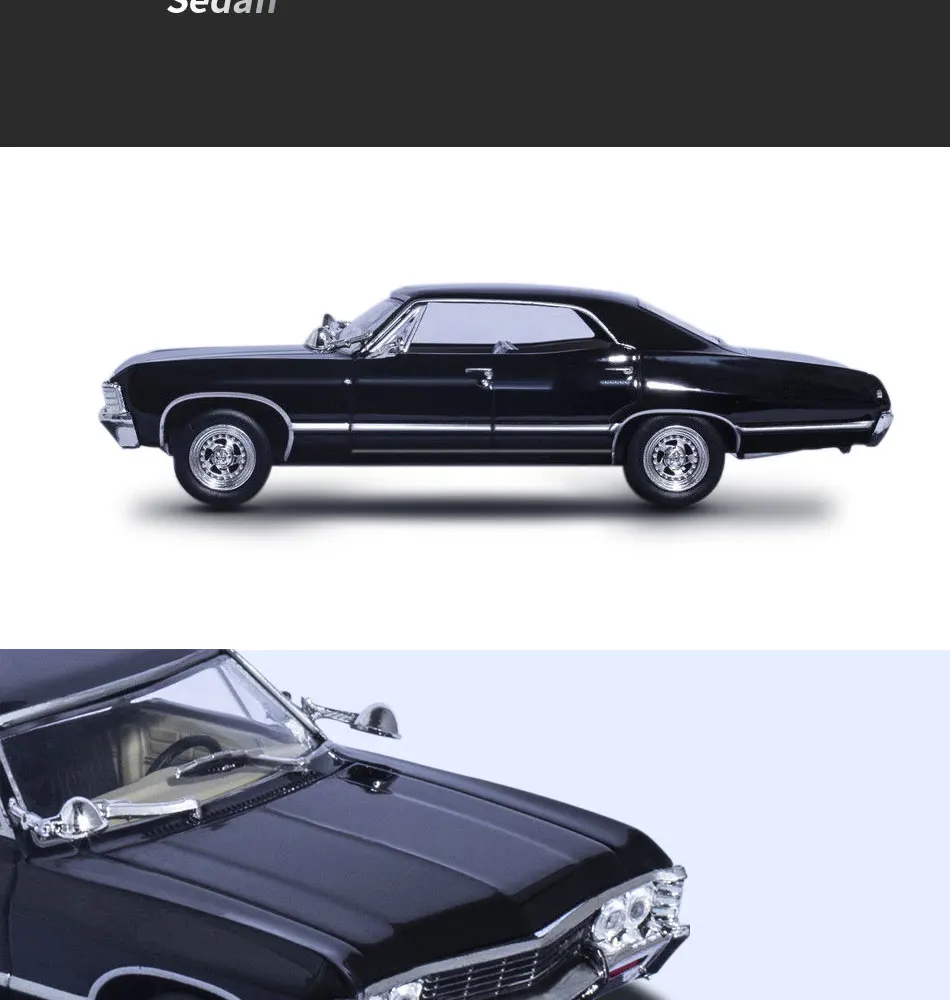 143 1967 CHEVROLET IMPALA SPORT SEDEN SPN SUPERNATURAL JOIN THE HUNT DIE-CAST CAR Model Limited Edition (3)