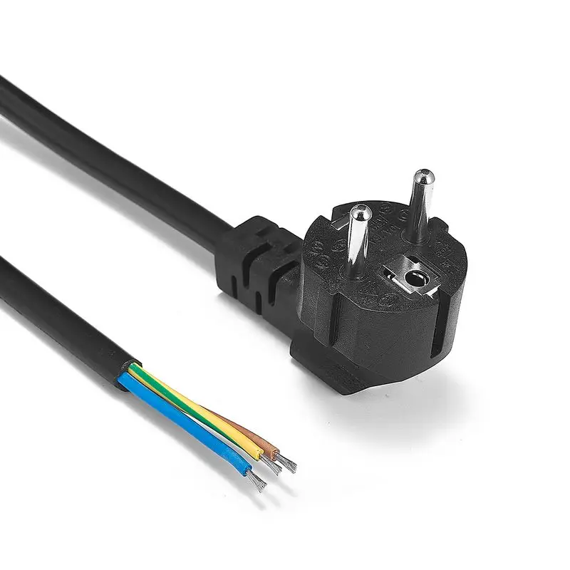 50pcs EU European Power Extension Cable 1.5m 5ft 16AWG EU Power Supply