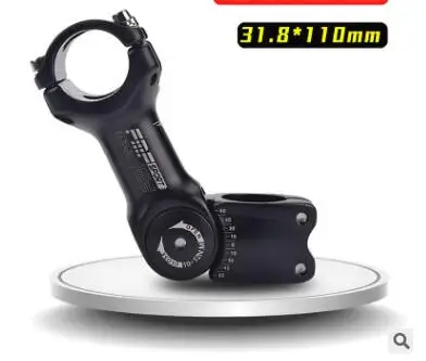 1PCS Mountain bike adjustable handle angle adjustable stand tube 25.4/31.8 pole pole increaser tube - Цвет: 31.8X110mm