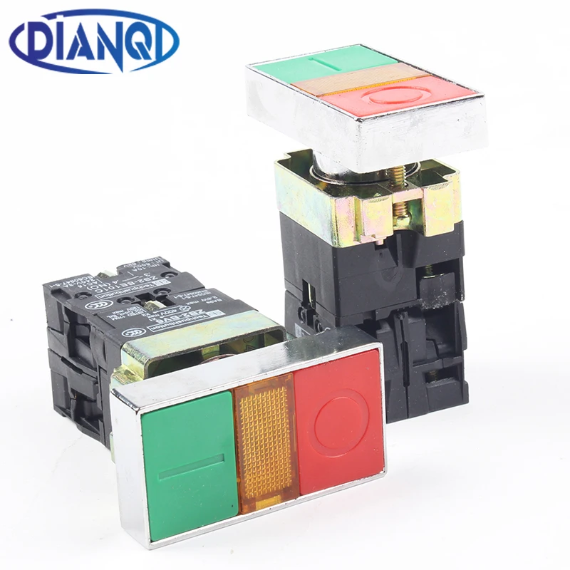 XB2 BW8365 xb2 bw8365 double square illuminated pushbutton switch push