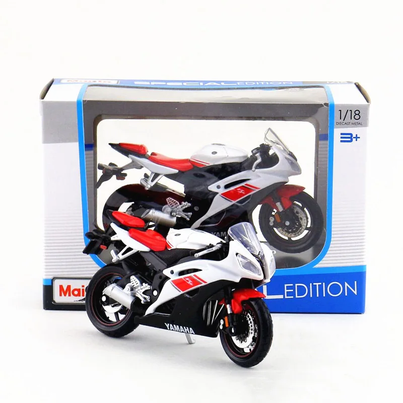 Maisto Сплав мотоцикл игрушка 1:18 Масштаб эмуляции YZF-R6 модели мотоциклов игрушки для детей Подарки