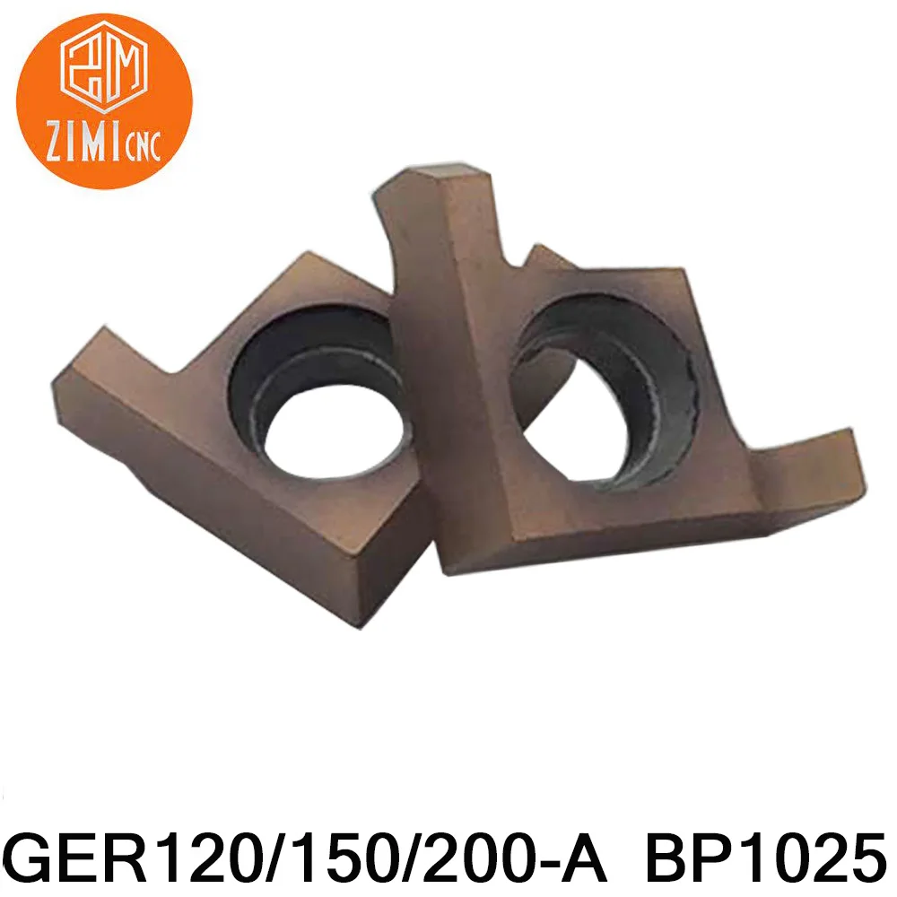 

10pcs GER120/GER150/GER200 -A BP1025 Carbide CNC Lathe insert Shallow groove small aperture cutting blade grooving insert