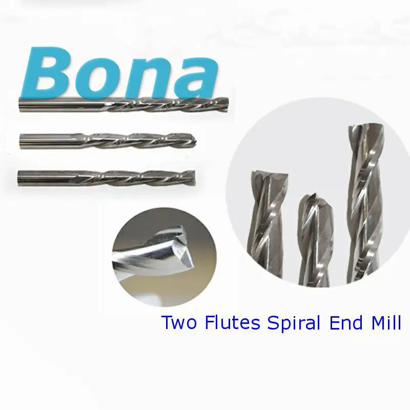 

Customized 4x32x60L 2 Flute Spiral End Mill Cutters, Drill Bits, CNC Engraving Tools, Hard Wood Side Milling, Good Cut Surface