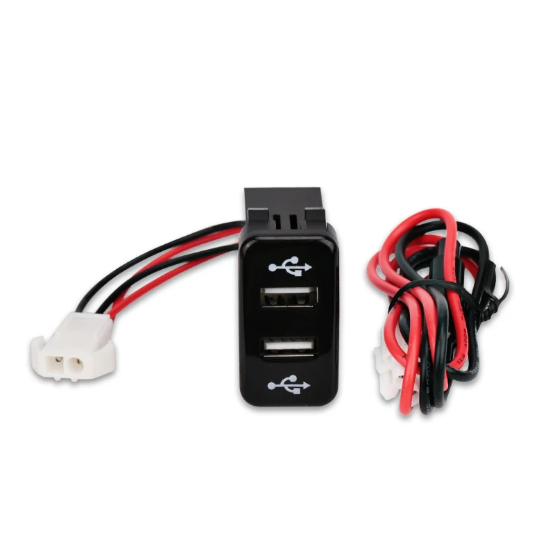 Двойной USB зарядное устройство для Toyota VIGO адаптер разъем интерфейс автомобиля 2