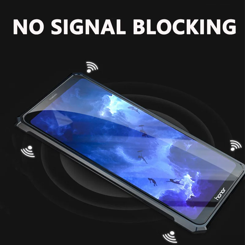 Роскошный металлический жесткий стеклянный чехол для huawei Honor Note 10 оправа