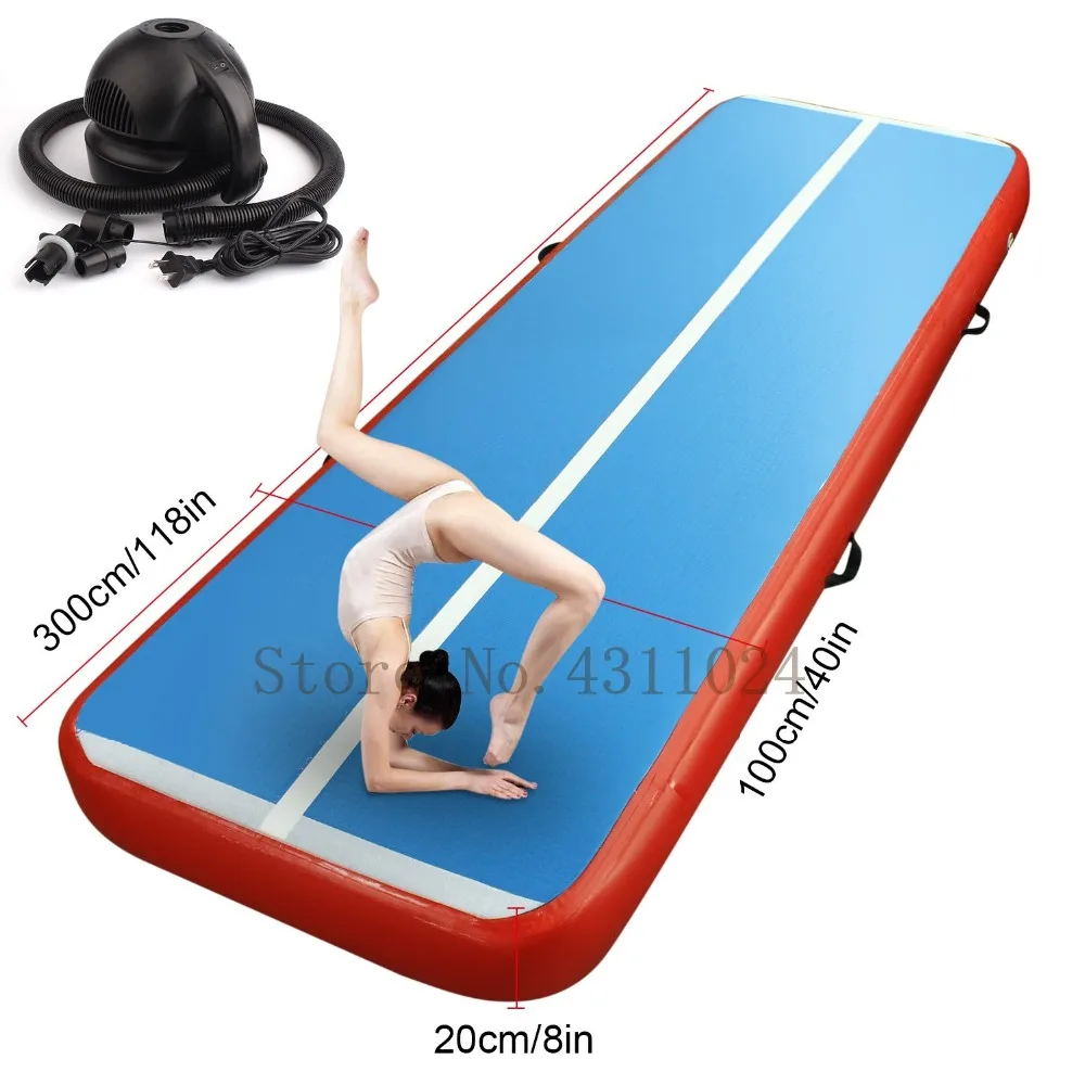 

Free Shipping 3x1x0.2m Inflatable Gymnastics Mattress Gym Tumble Airtrack Floor Tumbling Air Track For Sale With a Pump