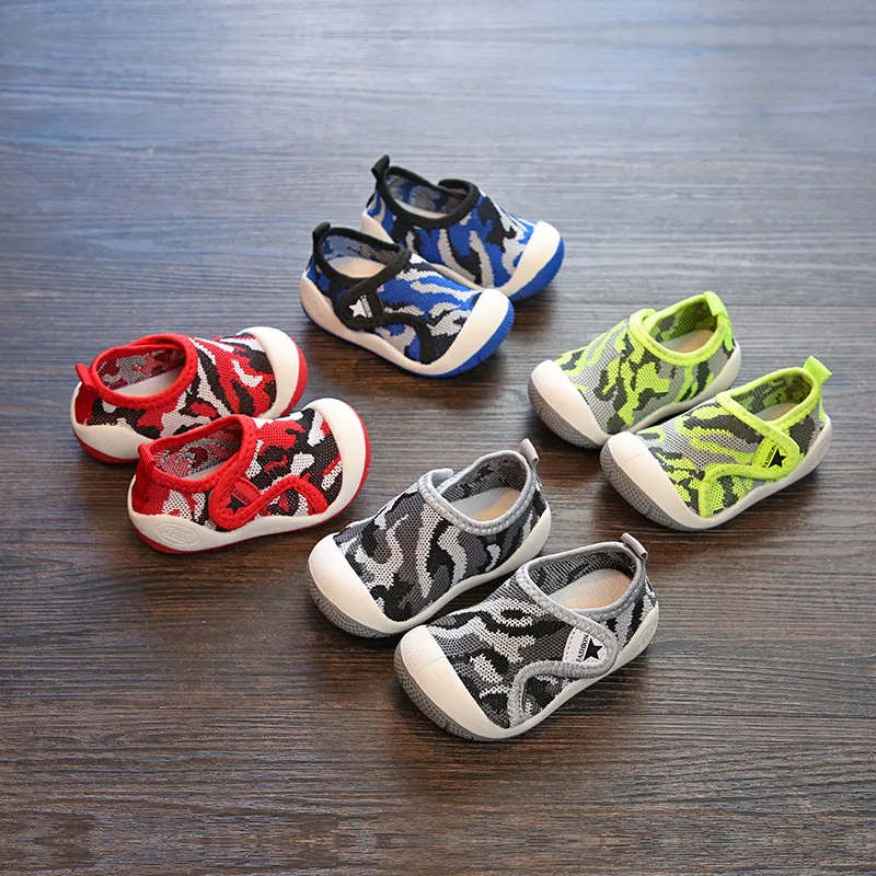 

2018 Autumn Baby Girl Boy Toddler Shoes Camouflage Color Infant Casual Shoes High Quality Soft Bottom Non-Slip Babies Shoes