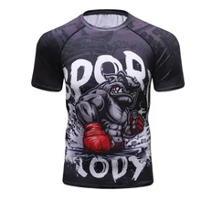 3D Футболка с принтом Мужская футболка с короткими рукавами Camiseta Masculina MMA забавная футболка s компрессионная быстросохнущая Модные топы CODY LUNDIN Новинка