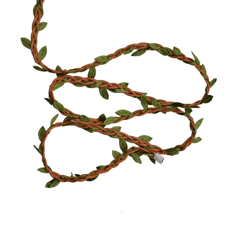 1 рулон 10 м зеленый лист джутовая проволока искусственная Цветочная лоза плющ, ротанг для украшения свадебной вечеринки DIY шелковая Гирлянда Венок цветы