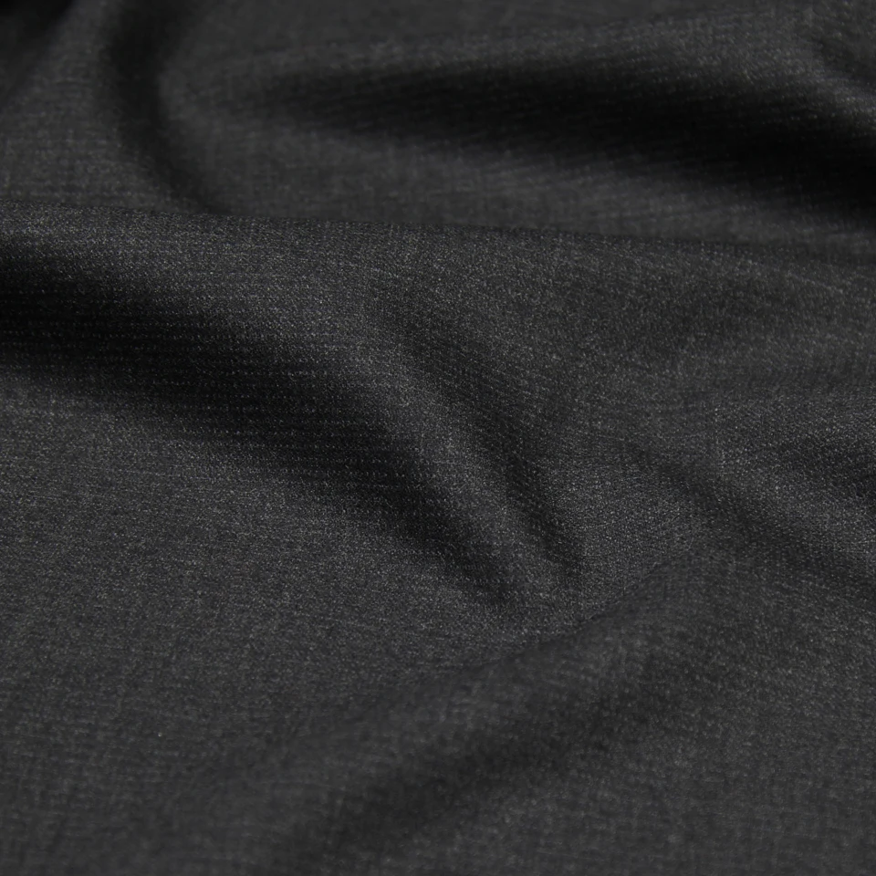 

Deep gray similar to black 100% wool fabric Wool worsted fabric black gray very soft comfortable,WF170