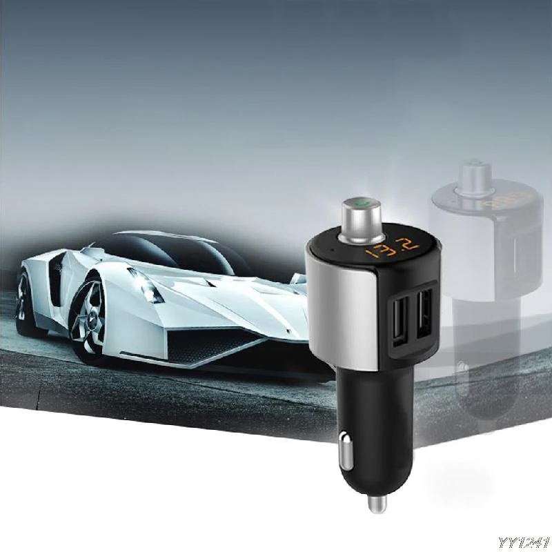 5M JL 2 1 Bluetooth Car Kit FM Transmitter Wireless MP3 Player Radio Adapter USB Charger