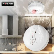 Fuers Wireless Smoke Detector Independent Anti-Fire Smoke sensor Alarm Over 85db For Wifi GSM Home Security System No Battery