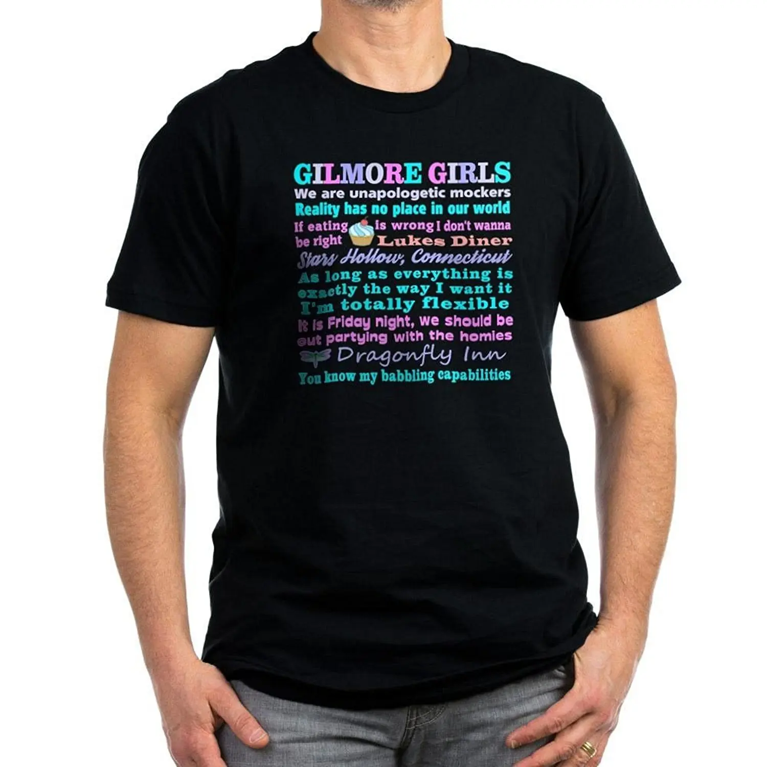 Gildan человек майка gilmore girls t-shirt-мужская оборудованная футболку, стильный Печатных Vintage Fit Футболка Gildan человек майка gilmore girls t-shirt-мужская оборудованная футболку, стильный Печатных Vintage Fit Футболка