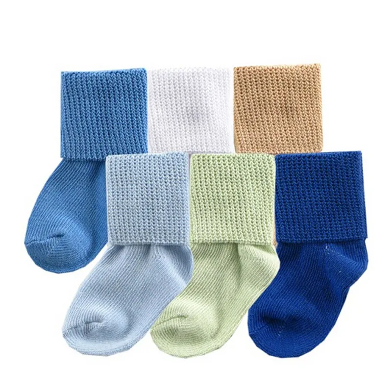 6pairlot Luvable Friends Baby Sock 6 Pack Basic Cuff Baby Socks ,0-36months (5)