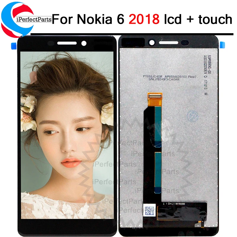 

6.1"For Nokia 6 2018 LCD Display Touch Screen Digitizer TA-1043 TA-1045 TA-1050 TA-1054 TA-1068 Assembly Replacement Parts