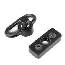 Нержавеющая сталь быстроразъемный QD Слинг поворотный мяч пряжки Кнопка металлический ремешок пряжка черный цвет